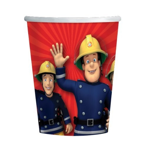 Fireman Sam Hot & Cold 8 Pack 266ml Cups Party Accessories