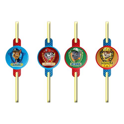 Nickelodeon 'Paw Patrol' 8 Piece Straw Party Accessories