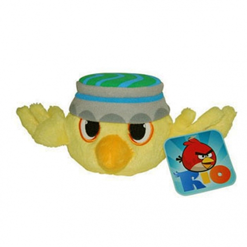 Angry Bird Rio Yellow 'Nico' 6 inch Plush Soft Toy