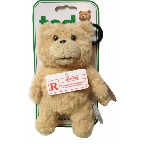 Talking Ted Bear with Sounds X Rated 6 inch Backpack Clip School Bag Rucksack