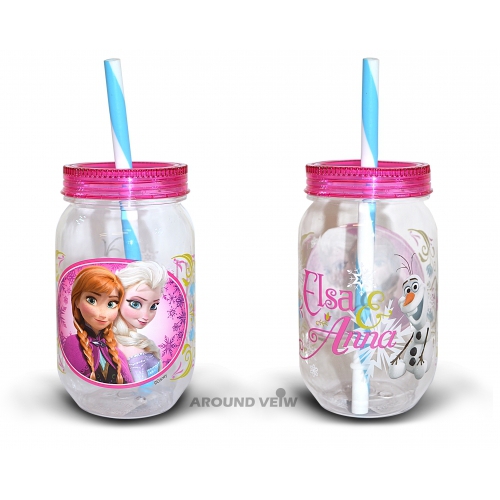Disney Frozen 'Elsa Anna' Can Jar Tritan Bottle
