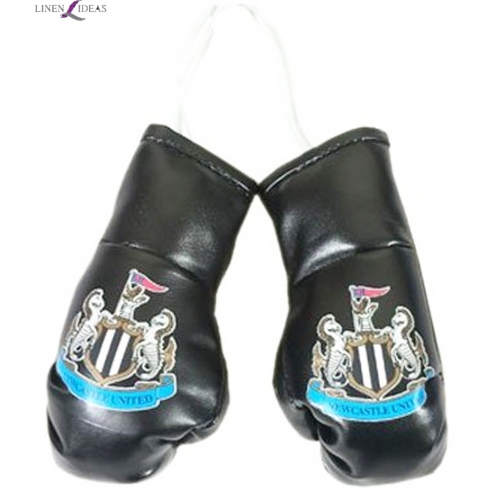 Newcastle United Fc Football Car Mirror Boxing Gloves Official Decoration
