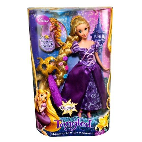 Disney Tangled Rapunzel 'Hairplay Decorate and Style' Doll Toy
