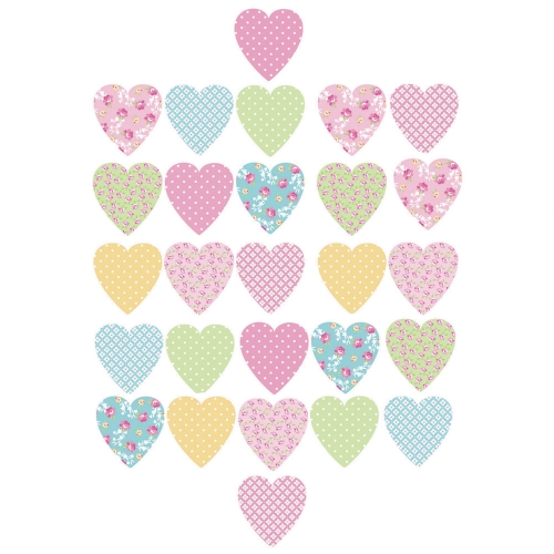 Pretty Hearts 27 Wall Stickers Sticker Decoration