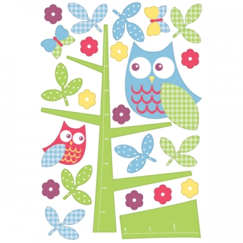 Owl In The Tree Height Chart 24 Maxi Wall Stickers Sticker Decoration
