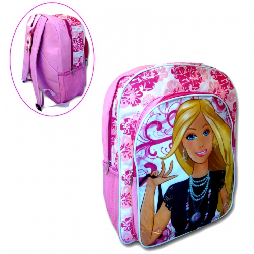 Barbie Pvc Front School Bag Rucksack Backpack