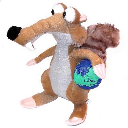 Ice Age 4 'Scrat The Squirrel with Ball' 11 inch' Plush Soft Toy