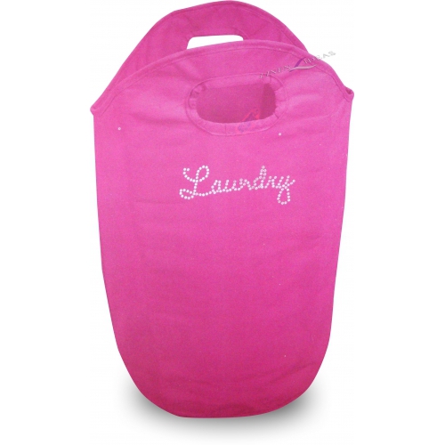 Pink Diamante Laundry Bag Bath