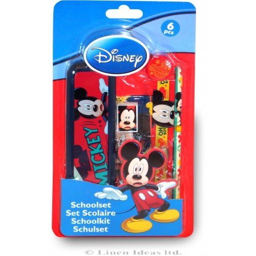 Disney Mickey Mouse 'Oh Boy' 6 Piece School Set Stationery