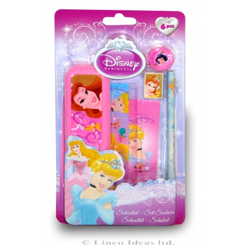 Disney Princess 'Wishes Come True' 6 Piece School Set Stationery