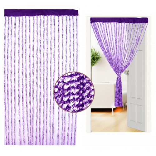 Non Brand String Curtain Purple Single Panel Pair