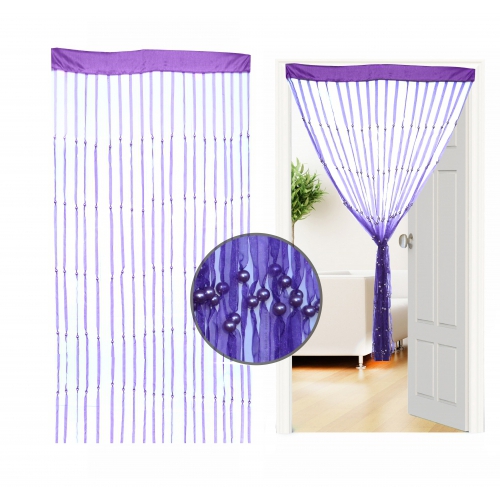 Non Brand Organza Dark Purple Curtain Single Panel Pair