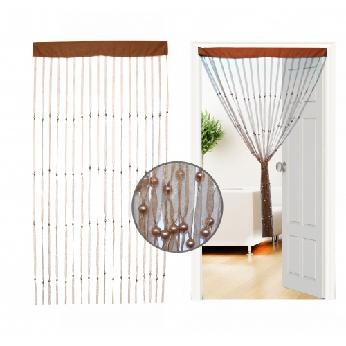 Non Brand Organza Brown Curtain Single Panel Pair