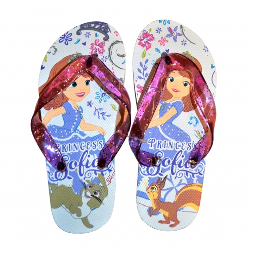 Disney Sofia Flip Flops 12-13 Footwear