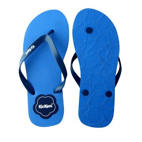 Brand Kickers 'Blue Logo' Kids Unisex Summer Fashion Large Flip Flops Footwear