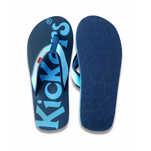 Brand Kickers 'Blue Classic' Kids Unisex Summer Fashion Medium Flip Flops Footwear