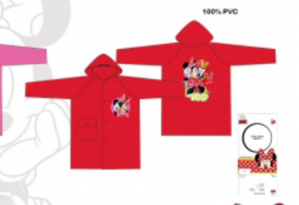 Disney Minnie Mouse Red 6 Years Raincoat