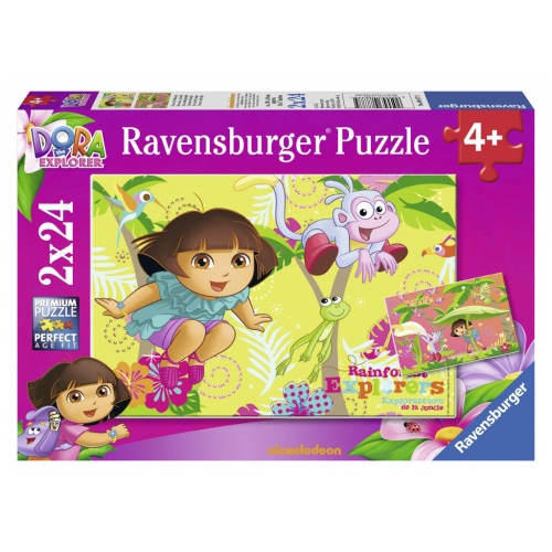 Dora The Explorer 2x24 Piece Jigsaw Puzzle Game