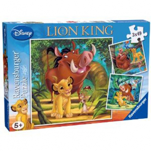 Disney The Lion King 3x49 Piece Jigsaw Puzzle Game