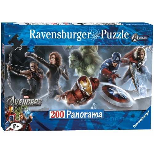 The Avengers 'Super Heroes' Panorama 200 Piece Jigsaw Puzzle Game