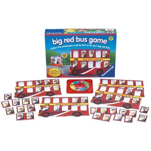 Big Red Bus Game Board Puzzle