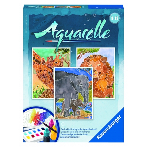 Aquarelle Midi 'Safari' Watercolor Stationery