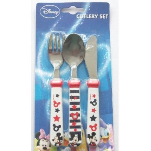 Disney Mickey Mouse 3 Piece Stainless Steel Cutlery