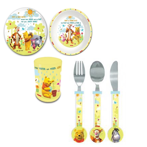 Disney Winnie The Pooh 'Tbp Set with Cutlery' Dinner