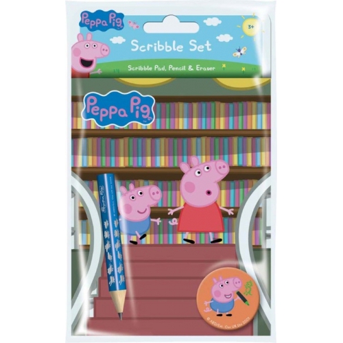 Peppa Pig Library Scribble Set Stationery