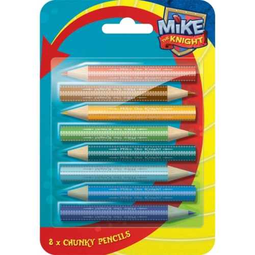 Mike The Knight 8 Pack Chunky Crayon Stationery