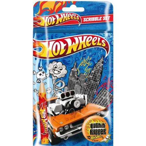 Hot Wheels Rubber Scribble Set Stationery