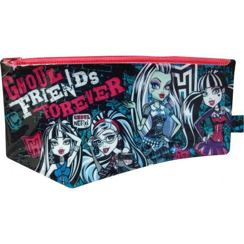 Monster High Large Flat Pvc Pencil Case Stationery