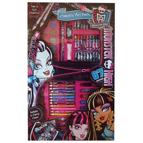 Monster High 56 Pc Complete Art Pack Stationery