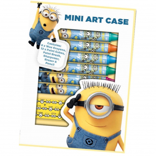 Despicable Me Minions Mini Art Case 24 Pc Colouring Set Stationery