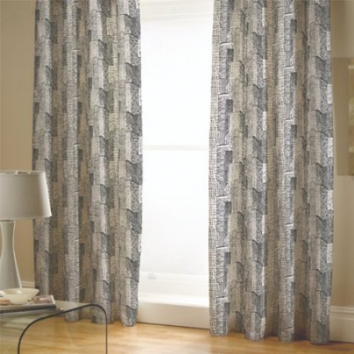 Catherine Lansfield Times Square Pencil Pleat 66 X 72 inch Drop Curtain Pair