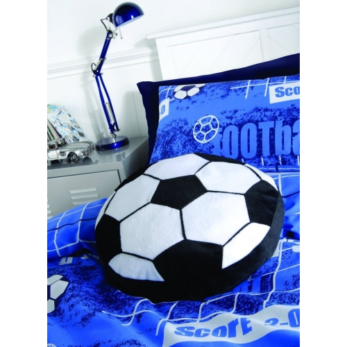 Catherine Lansfield Kids It' S a Goal Multi Fc Football Shaped Cushion Official