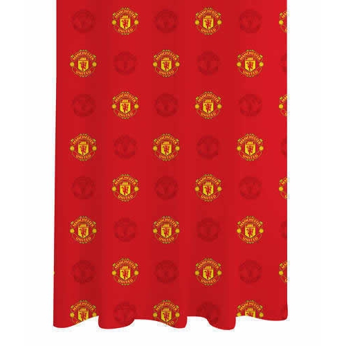 Manchester United Fc Football Official 66 X 72 inch Drop Curtain Pair