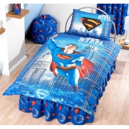Superman Returns Panel Single Bed Duvet Quilt Cover Set