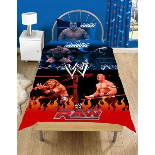 Wwe Raw Panel Single Bed Duvet Quilt Cover Set 5013259266566