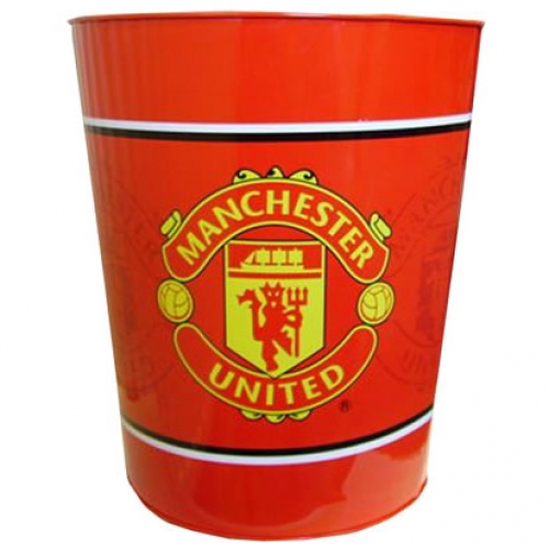 Manchester United Fc Football Waste Bin Official