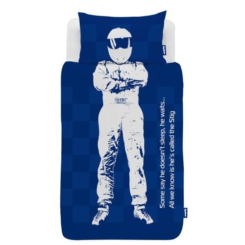 Top Gear The Stig Panel Single Bed Duvet Quilt Cover Set