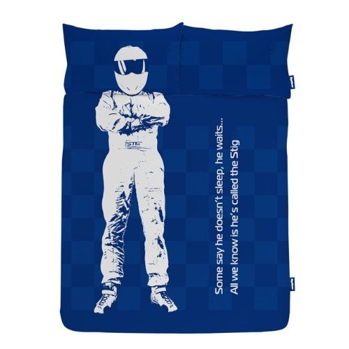 Top Gear The Stig Panel Double Bed Duvet Quilt Cover Set