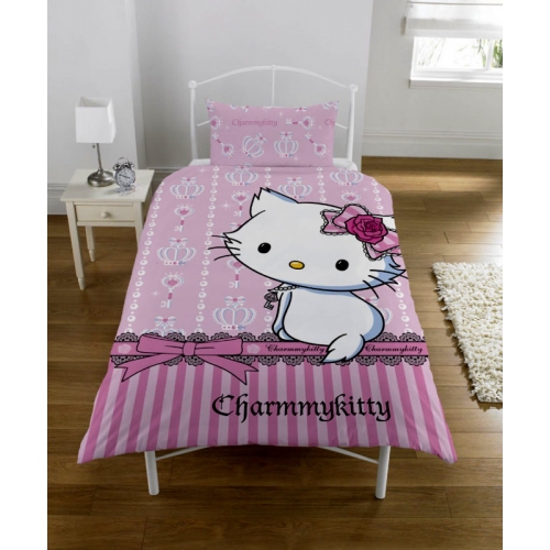 Charmmy Kitty Panel Single Bed Duvet Quilt Cover Set