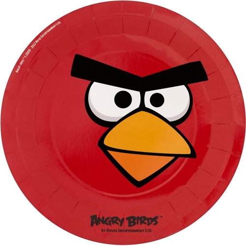 Angry Birds 8 Pack Plates Party Accessories