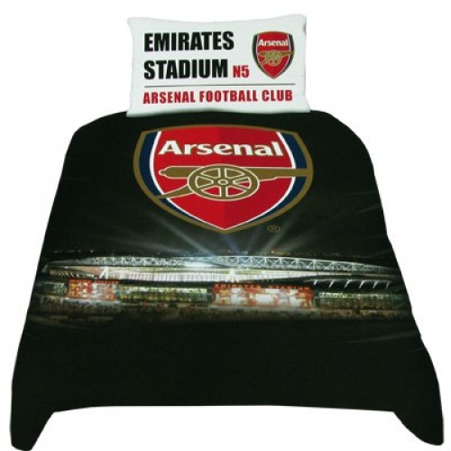 Arsenal F.c. Stadium Fc Football Panel Official Single Bed Duvet Quilt Cover Set