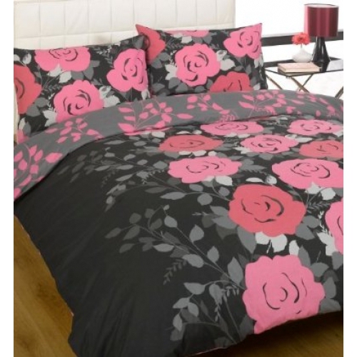 Funky Floral Pink Half Set Bedding King Duvet Cover