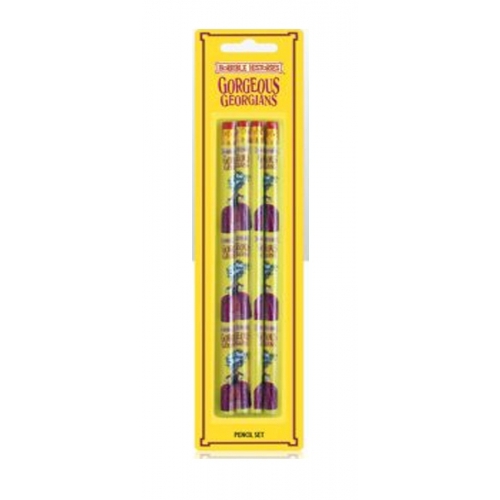 Horrible Histories 'Goegeous Georgians' 4 Pack Pencil Stationery