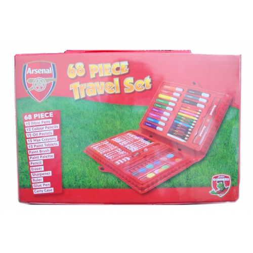 Arsenal Fc 68 Piece Football Travel Stationery Bag Official