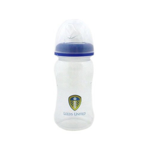 Leeds United Fc Football Feeding Bottle Official From Zero Month 250ml 0m+ Baby Care