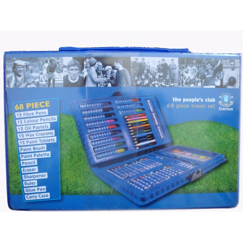 Everton 68pc Fc Football Travel Stationery Bag Official